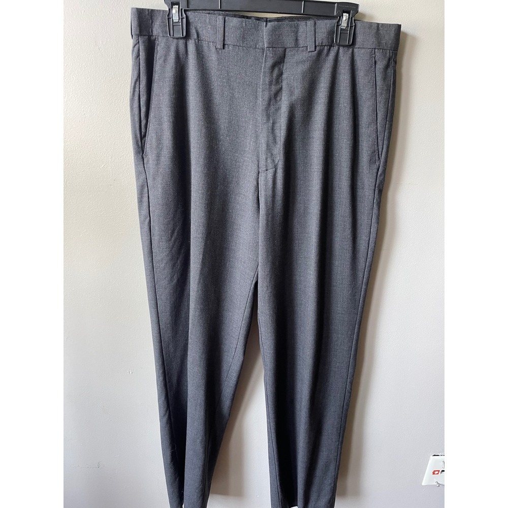 Metropolitan Lord & Taylor Mens 100% Wool Dress Pants Gray 32W 32L career casual
